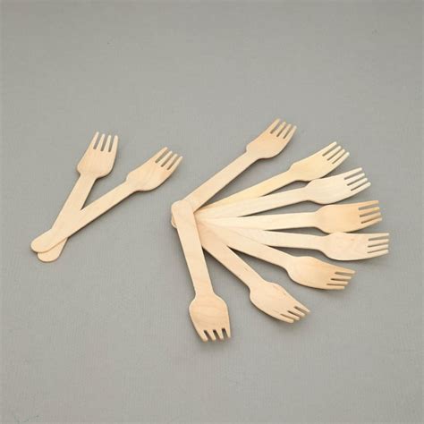 Buy Sweetshop Solid Fork - Wood - Wooden Forks - 16 cm -Beige from Home ...