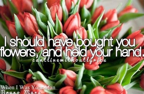 Bruno Mars when I was your man Cantlivewithoutlyrics | Tulips, Flowers ...