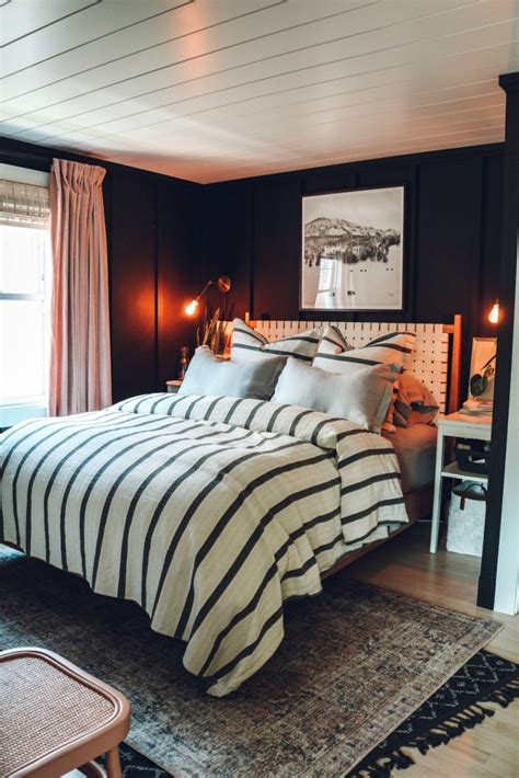 bedroom inspiration with black furniture
