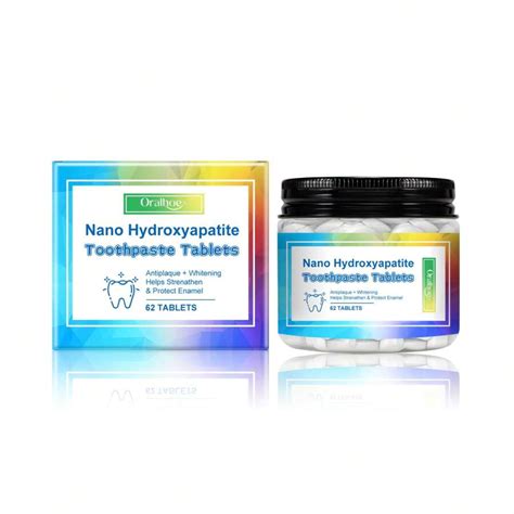 Oralhoe Mint Toothpaste Tablets Portable Cleaning Toothpaste Tablets ...