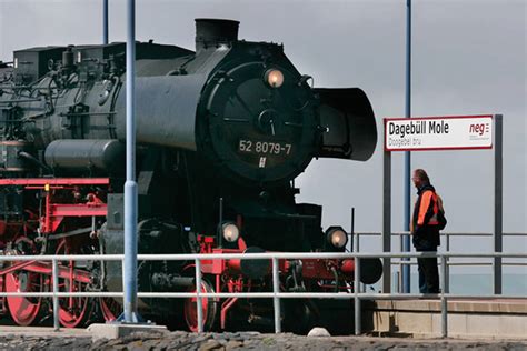 Die Dampflokomotive in Föhr, Deutschland