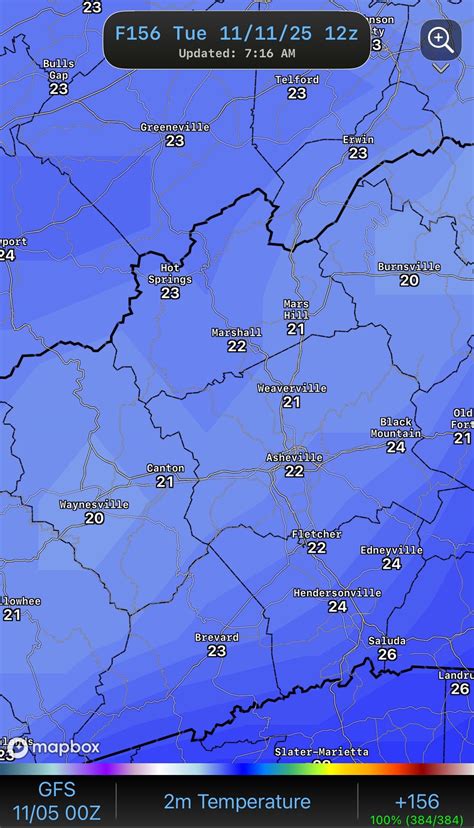 Major cool down on... - Ashevillewx-Meteorologist Hunter Ward | Facebook