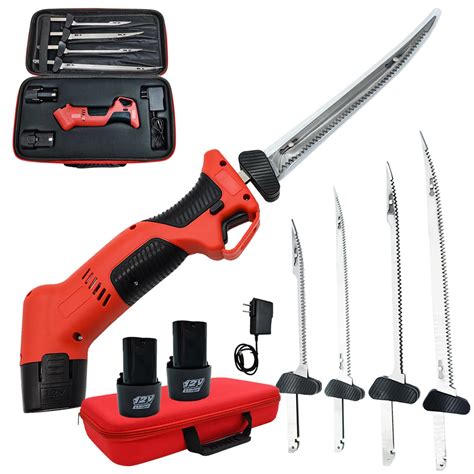 Electric Fish Fillet Knife Cordless,Lithium Ion Cordless Fillet Knife ...