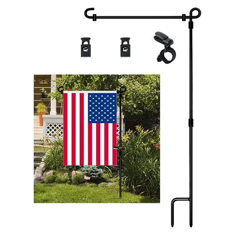 Garden-Banner-Pole-Stands-Outdoor-Iron-Flag-Pole-Yard-Flags-Stand-Flag ...