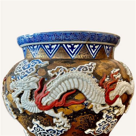 Buy Pair of Japanese Meiji Era Baluster Form Lidless Jars Online in ...