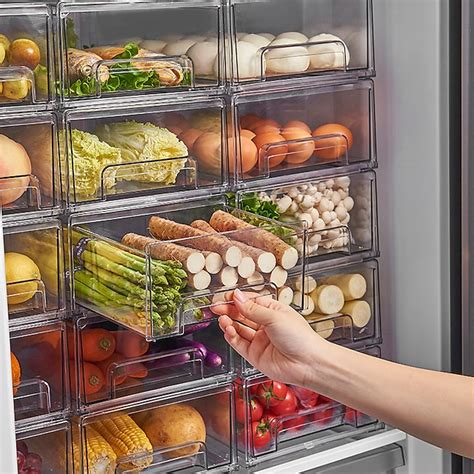 Refrigerator Drawer Storage Partition Board Storage Box Vegetable And ...