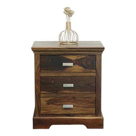 Nismaaya Parry Bedside Teak Finish – Nismaaya Decor