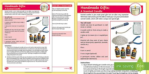 Handmade Scented Candle Craft Instructions