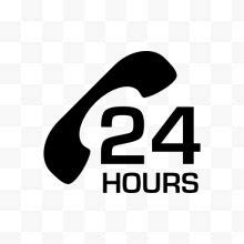 24小时服务热线标志png素材透明免抠图片-其他元素-三元素3png.com