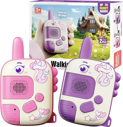 Amazon.com: Walkie Talkies Toys for Girls:Unicorn Toys 2 Pack Birthday Gifts for 3 4 5-7 8 Year ...
