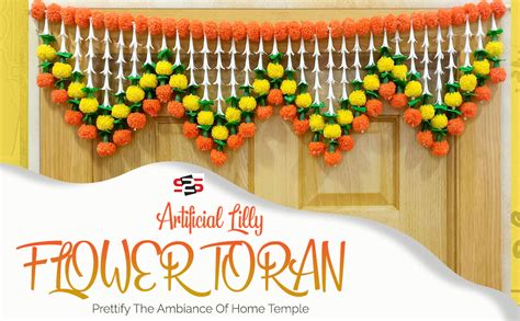 Buy S2S Artificial Lilly Flowers I Heavy Door Hanging Toran I ...
