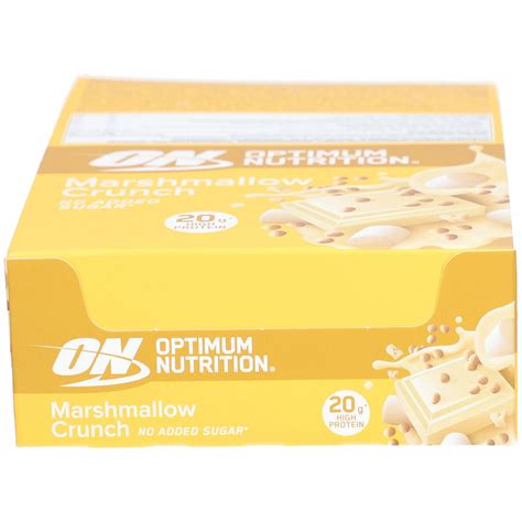 Optimum Nutrition CRISPY PROTEIN BAR Marshmallow 10x65 g - Shop Apotheke