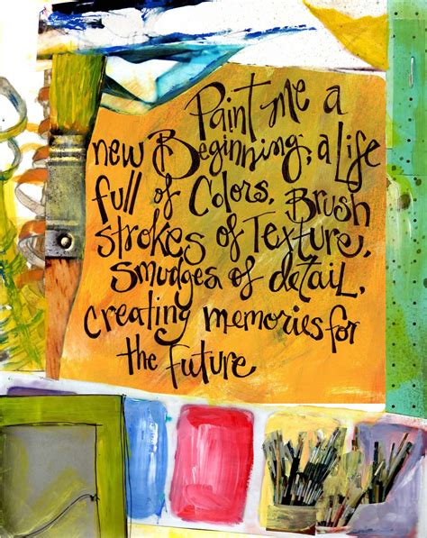 Paint Me A New Beginning, A Mixed Media Art Print for Fresh Starts, for Your Home or a A Gift ...
