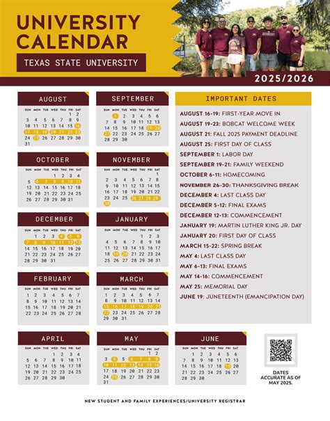 Txst Academic Calendar 2026 - Printables Free Download