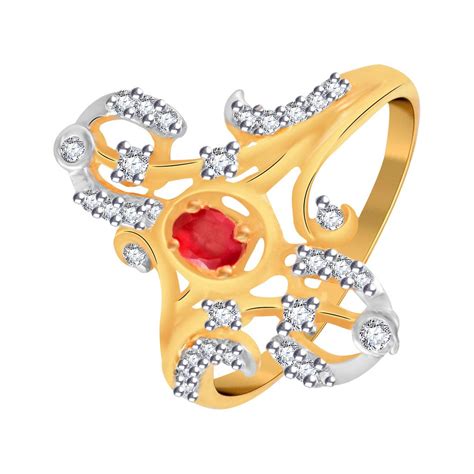 Vidhi Jewels Designer Gold Plated Brass Finger Ring for Women & Girls ...