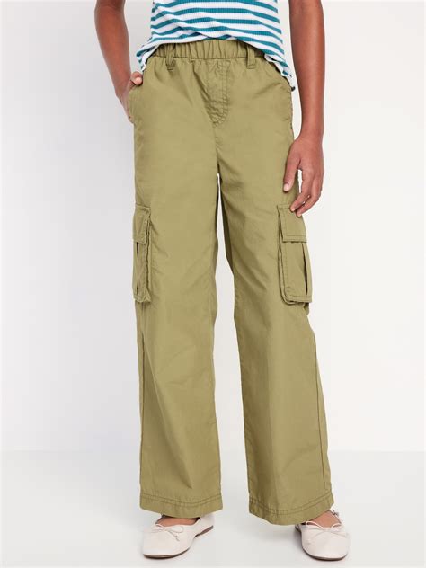 Baggy Wide-Leg Cargo Pants for Girls | Old Navy