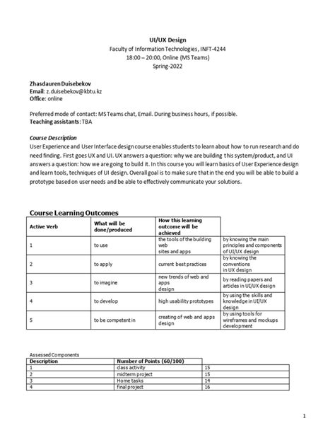 Image result for Web Design Course Syllabus