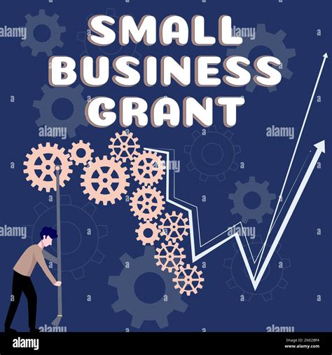 Schreiben mit Anzeige des Textes "Small Business Grant". Konzeptfoto ...