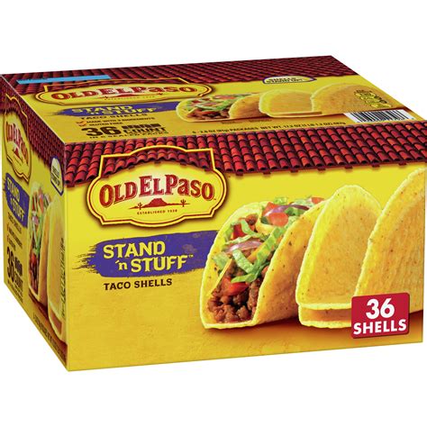 Old El Paso Stand 'N Stuff Gluten-Free Taco Shells, 36 Count, Crunchy ...