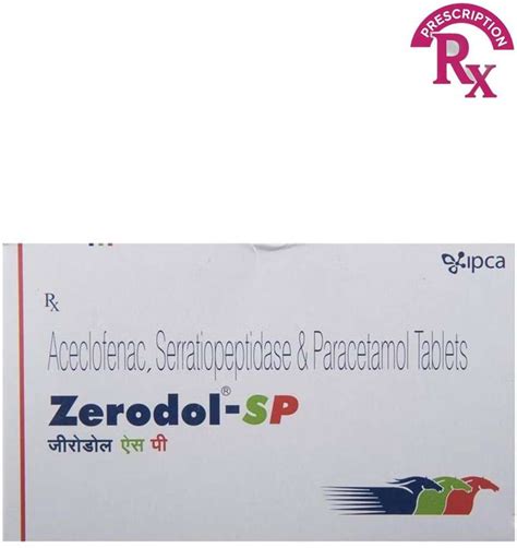 Zerodol SP Tablet (10 Tab) Price in India - Buy Zerodol SP Tablet (10 ...