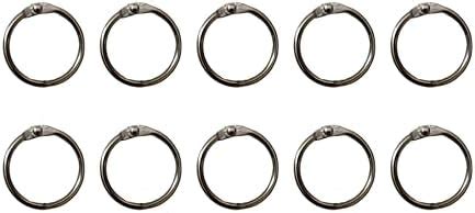 Nickel Plated Book Rings. May be Used in Scrap Books, Binders, Index ...