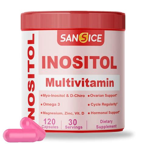 Buy SANSICE Inositol Multivitamin Capsules, 2000mg Myo-Inositol & 50mg ...