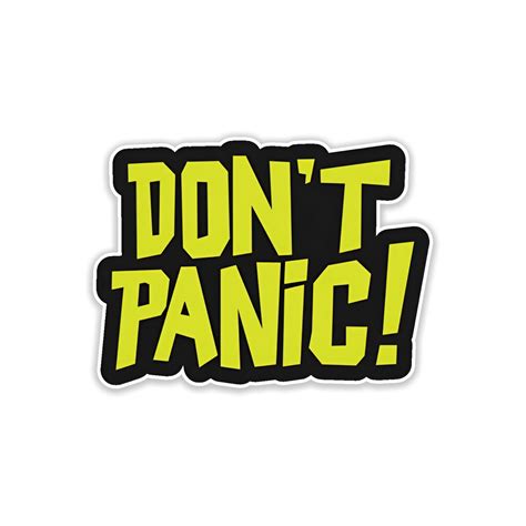 Don't panic car sticker – Fantastick