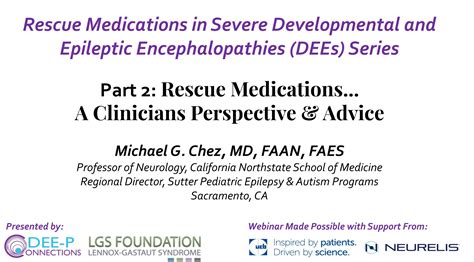 Seizures - Rescue Medications & Seizure Action Plans - DEE-P ...