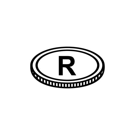 South Africa Currency, ZAR, The South Africa Rand Icon Symbol. Vector Illustration 10939391 ...