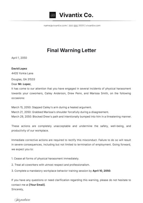Free First Warning Letter for Excessive Breaks Template to Edit Online
