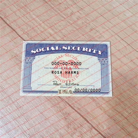 Social Security Card Template Psd - Detrester.com