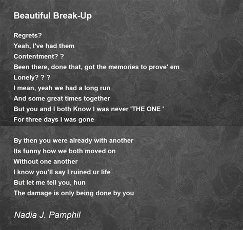Break Up Poems
