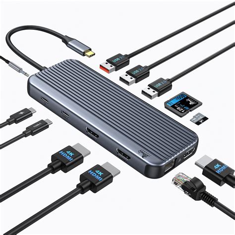 Buy USB C Docking Station 3 Monitors,LIONWEI USB C Hub to 3 HDMI ...