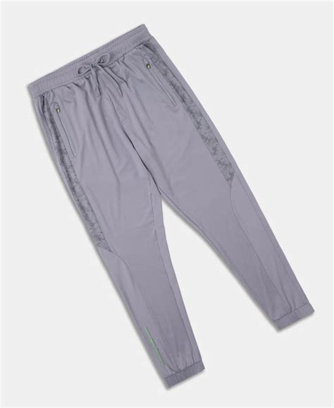 Buy Microfiber Elastane Stretch Jogger with Zipper Pockets and StayDry ...