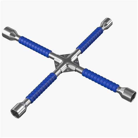 Anti Slip Four Way Lug Nut Wrench 3D Model $29 - .3ds .blend .c4d .fbx ...