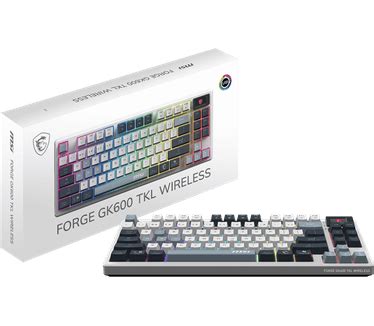 MSI Forge GK600 TKL Wireless Sky, Qwerty US: beste prijs - Tweakers
