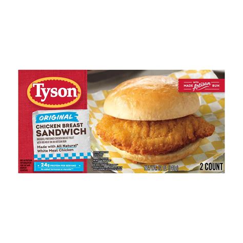 Buy Tyson Original Chicken Breast Sandwich, 12 oz, 2 ct from Dollar ...