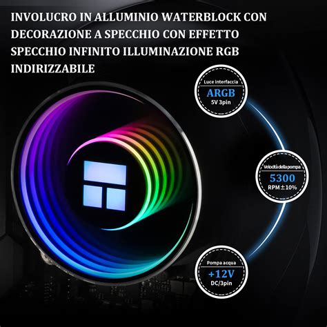 Buy Thermalright Frozen Notte 360 Black ARGB Water Cooling CPU Cooler ...