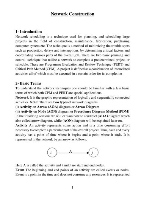 Network Scheduling-1 - operations research - Operations Research - Studocu