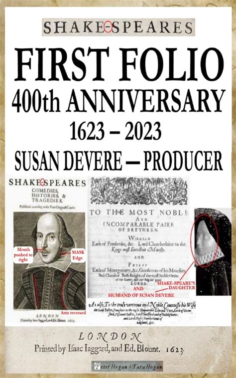 Shakespeare’s First Folio 400th Anniversary 1623 - 2023: Susan de Vere ...