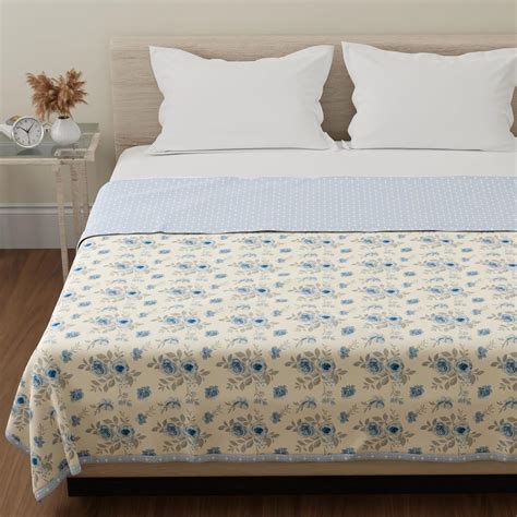HUESLAND 100% Cotton Reversible Dohar Single Bed Cotton | Soft Cambric ...