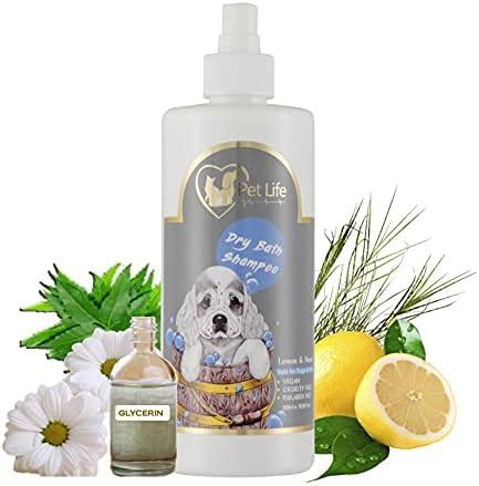 Pet Life Organic Dry Bath Shampoo for Pets, Dogs, Puppy, Kitten, Cats ...