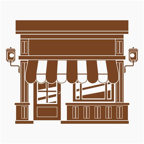 Front View of a Shop Vector 的图像结果