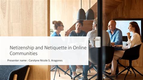 Netizenship and Netiquette in Online Communities | PPTX