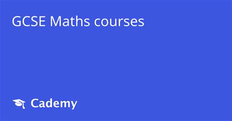 Image result for GCSE Math Course