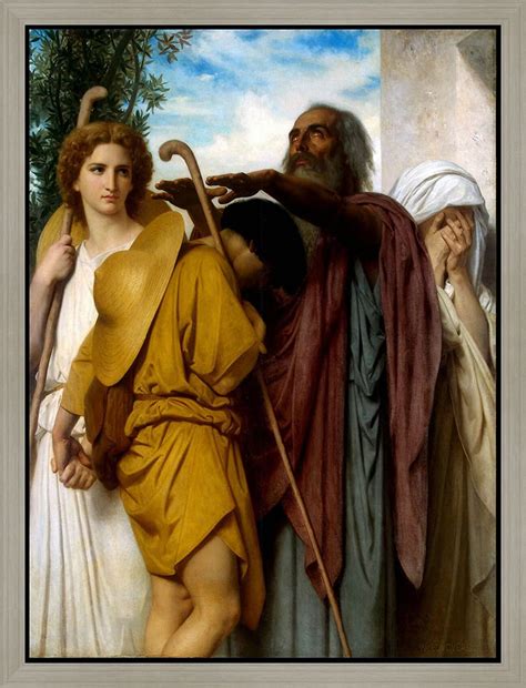 Green Leaf Art 11" by 14" Bouguereau Tobias Saying Good-bye to His ...