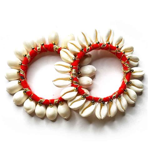 LAMANSH Shells Gota Bangles for Haldi & Mehendi ceremony Return Gifts ...