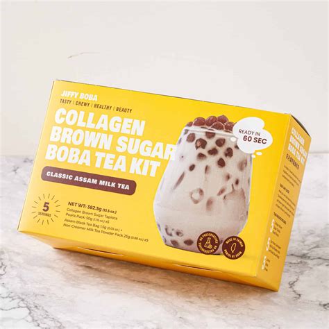 At Home Boba Tea - Assam Collagen Instant Boba Milk Tea Kit