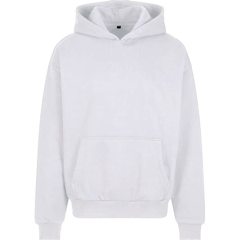 Mens Oversized Hoodie (White) BUILD YOUR BRAND | Decathlon