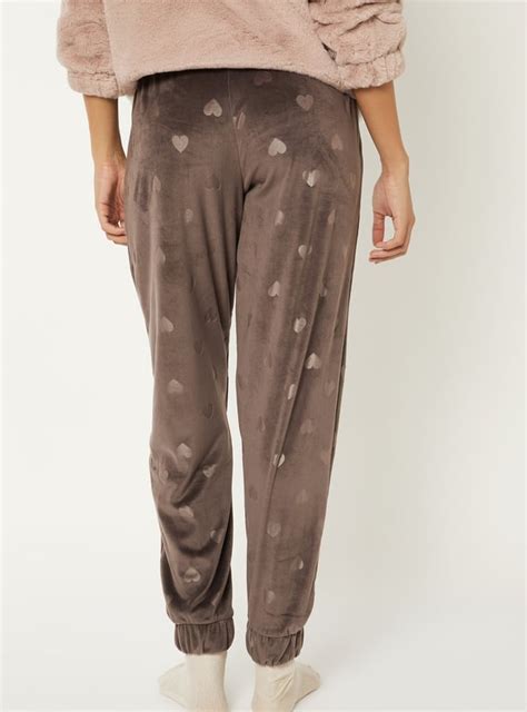 Buy Women Velour Embossed Pyjamas Online at just Rs. 699.0 ...